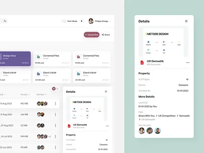 Cloud Storage - File Details Component clean cloud cloud dashboard cloud storage cloud ui dashboard app dashboard ui file file details file manager file sharing file system folder storage system ui ui design uiux ux web app web app ui