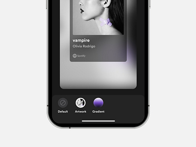 Editing Options – Spotify Canvas app design clean clean ui concept design figma interface minimal music spotify ui ui design
