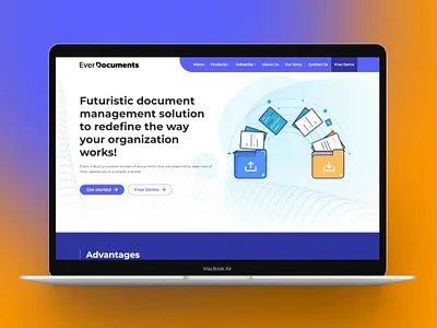 Everdocuments Website Design & Development in NextJS for Redbyte branding design graphic design illustration logo logo design ui web design web development