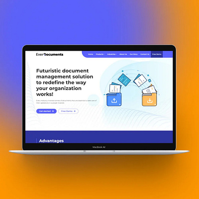 Everdocuments Website Design & Development in NextJS for Redbyte branding design graphic design illustration logo logo design ui web design web development