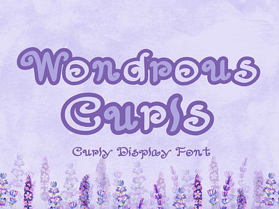 Wondrous Curls Font app branding design graphic design illustration logo typography ui ux vector