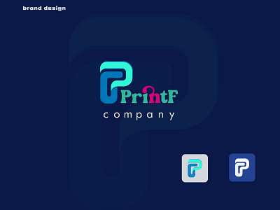 PrintF Logo Design 3d icon a b c d e f g h abstract brabding brand crypto design i j k l m n o icon letter logo logo logos minimal modern modern logo p q r s t u v w x y z pf logo printf