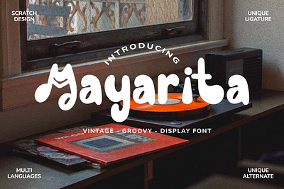 Mayarita Display Font branding design font font design graphic design illustration logo newspaper