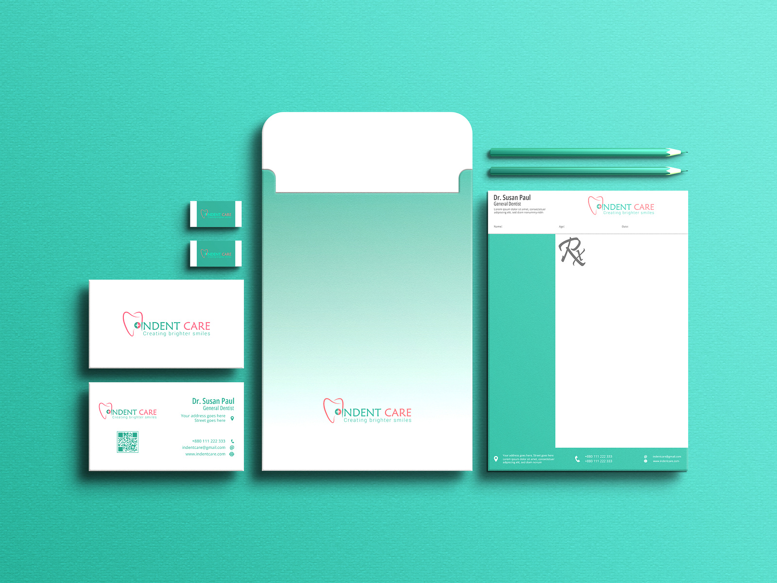 Indent Care Branding by Kamrul Hasan on Dribbble