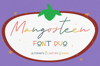 Mangosteen Font Duo animation branding design font font design graphic design illustration logo motion graphics ui ux vector