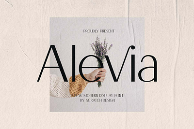 Alevia Modern Display Font animation branding design display font font font design graphic design handwritten font illustration logo type design ui vector