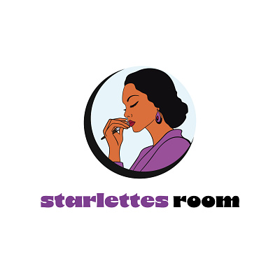 Starlettes room branding design graphic design illustration illustrator logo typography vector