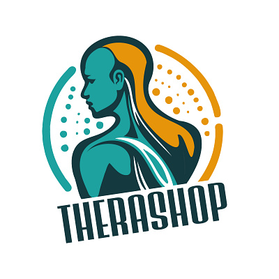 TheraShop branding design graphic design illustration illustrator logo typography vector