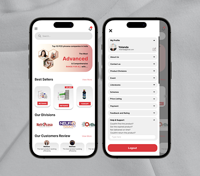 Medical App Ui Concept banner card cta button figma home page icon medical app profile ui