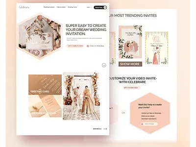 Redesign Wedding Invitation design figma ui uiux ux wedding wedding invitation wedding video invitation