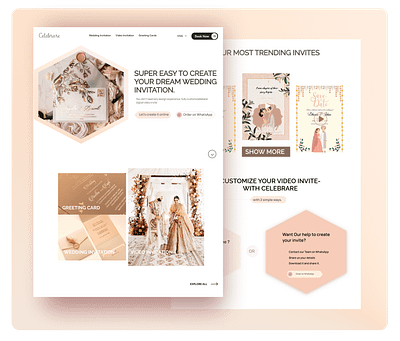 Redesign Wedding Invitation design figma ui uiux ux wedding wedding invitation wedding video invitation