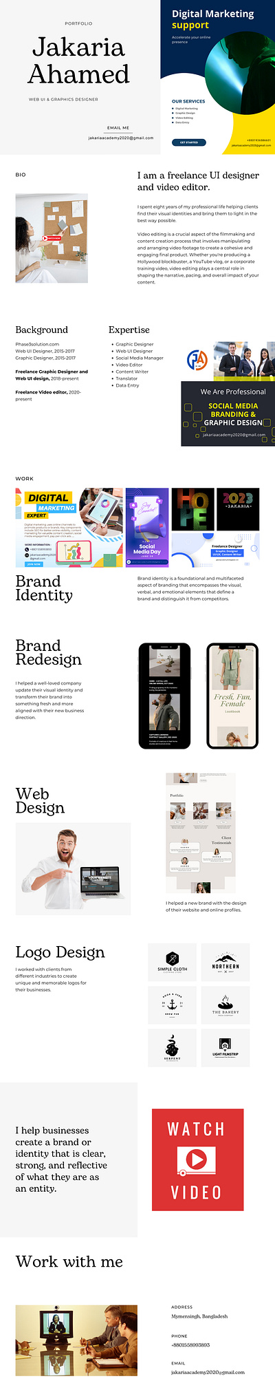 Web page graphic design