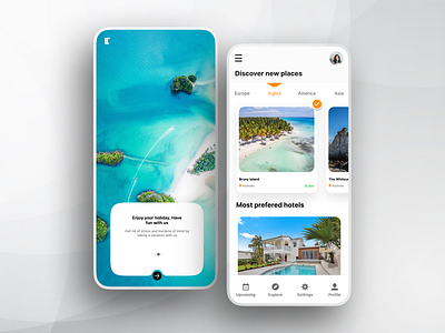 Travel App 2 screen app design product design travel all ui travel app ui uiux uiux design ux