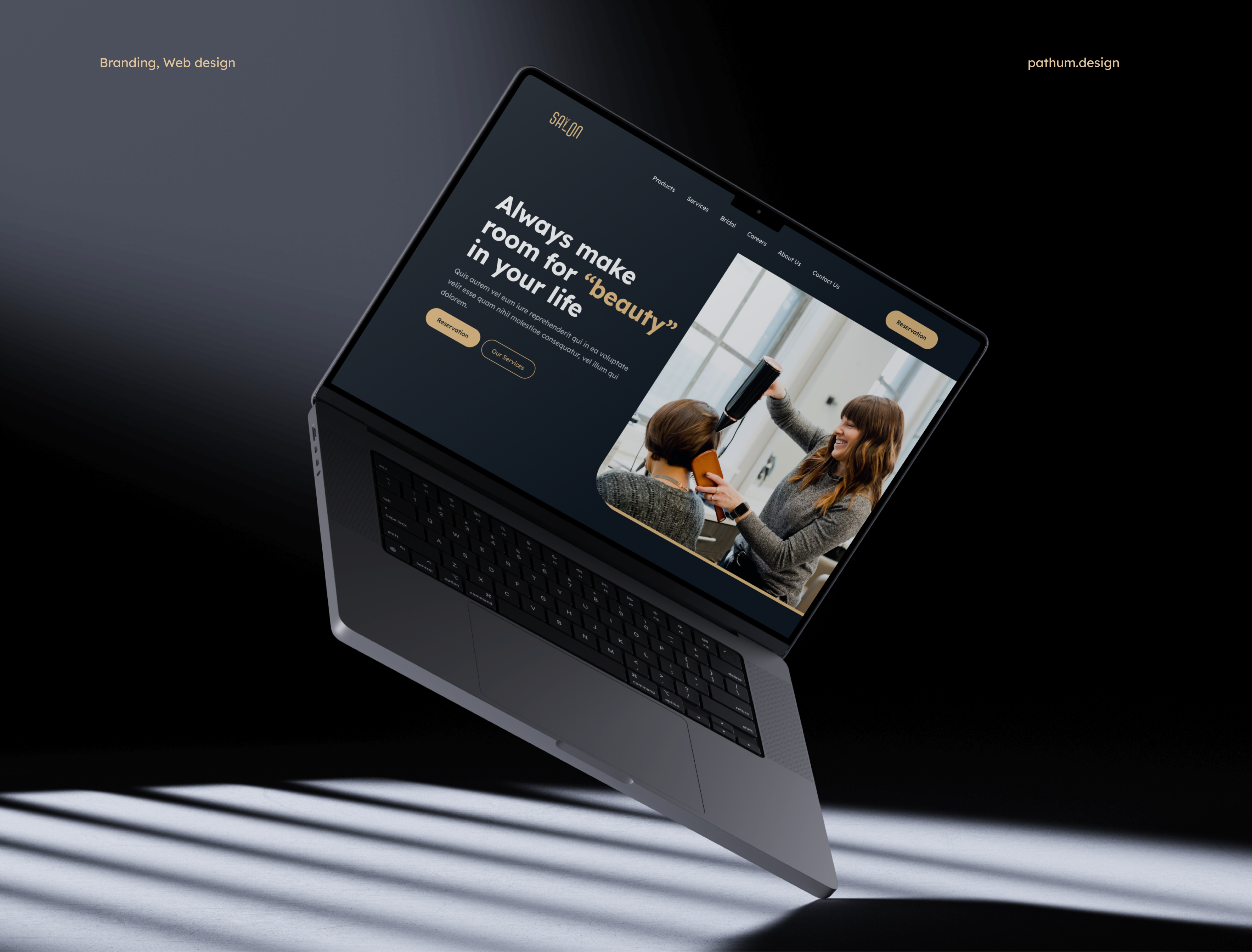 Salon Website UI Redefined branding elegance elegance redefined graphic design motion graphics salon salon appointments salon website design showcase ui design user experience (ux) user interface web design showcase website design
