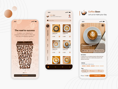 Coffee Ordering App application coffee concept design experience graphic design interface order ui visual design