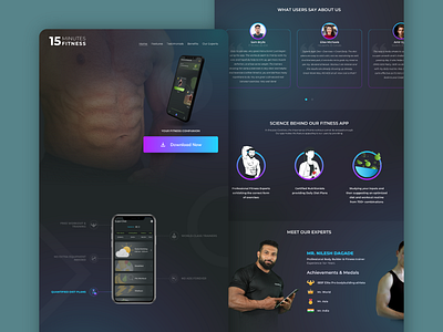 15Health Landing Page design health illustration illustrator ui vector vector artwork website