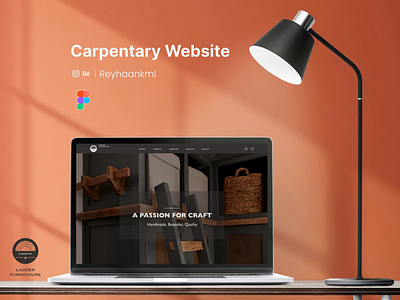 Woodcraft Harmony: A Carpentry Landing Page Design carpentry concept design experience graphic design illustration interface landing page ui ux website