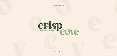 Logo Design -The crisp cove- branding graphic design logo typography
