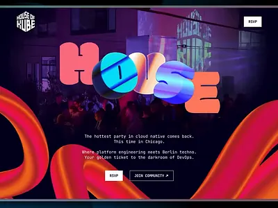 House of Kube animation graphic design landing page lottie lottie animation web design