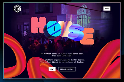 House of Kube animation graphic design landing page lottie lottie animation web design