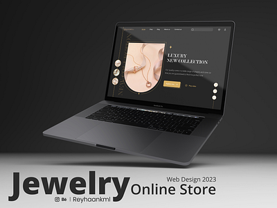 Jewelry Landing Page Design application design experience graphic design illustration interface landing page ui ux website
