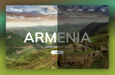 Travel_Armenia UI page armenia ui
