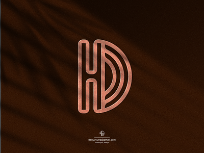 HD MONOGRAM LOGO DESIGN branding design graphic design hd company logo hd iinitial logo hd logo icon logo