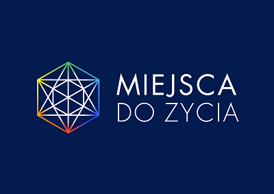 Miejsca do zycia logo. (A place for living option) app branding design graphic design logo logotype sacred geometry vector