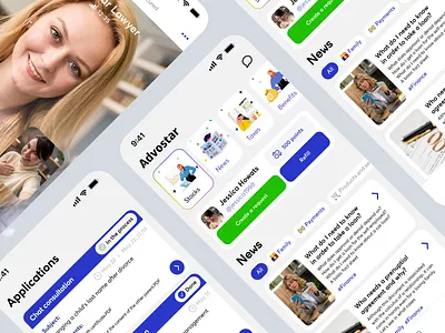 💫Advostar — mobile legal service lawyers legal marriage medicine news pregnant women service tape telemedicine video link