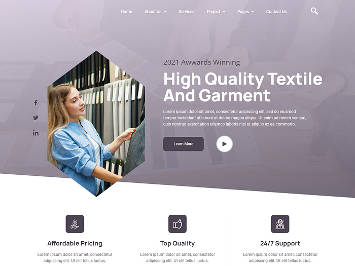Garment site designs, themes, templates and downloadable graphic