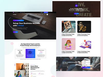 Business Website Landing page Design business business website design figma landing landing page business service based business website ui ui design uiux ux design website