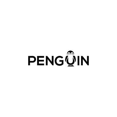 Wordmark Penguin Logo barnd design barnd identity branding creative logo graphic design logo logo design minimal logo modern logo penguin penguin logo unique logo wordmark penguin logo