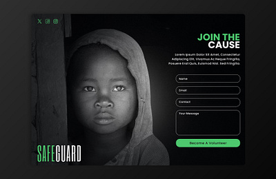 Daily UI #001 001 charity daily ui dailyui dailyui001 design event humanrights join login ngo signin signup ui ux volunteer webdesign webpage website