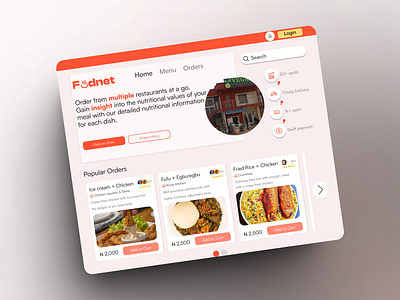 FUDNET LANDING PAGE app design graphic design u ui ux