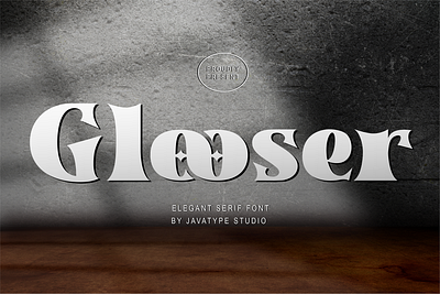 Glooser a Elegant Serif Font vector