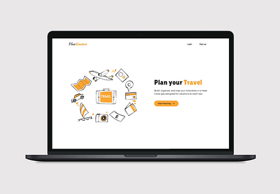 Travel planner landing page