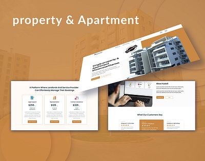 Manoir - Real Estate Company Landing Page Website apartment branding graphic design logo motion graphics property real estate single property ui