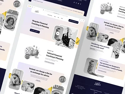 Financial Coaching & Planning Website UI Design 3d mockup clean ui coaching design trend 2023 digitalfinancecoach financial financial services financialplanning financialui fintech landing page planning securefinancialui trendy ui ui design ui ux design uiforfinance web ui design website website design
