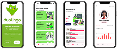 Duolingo App Redesign app design ui