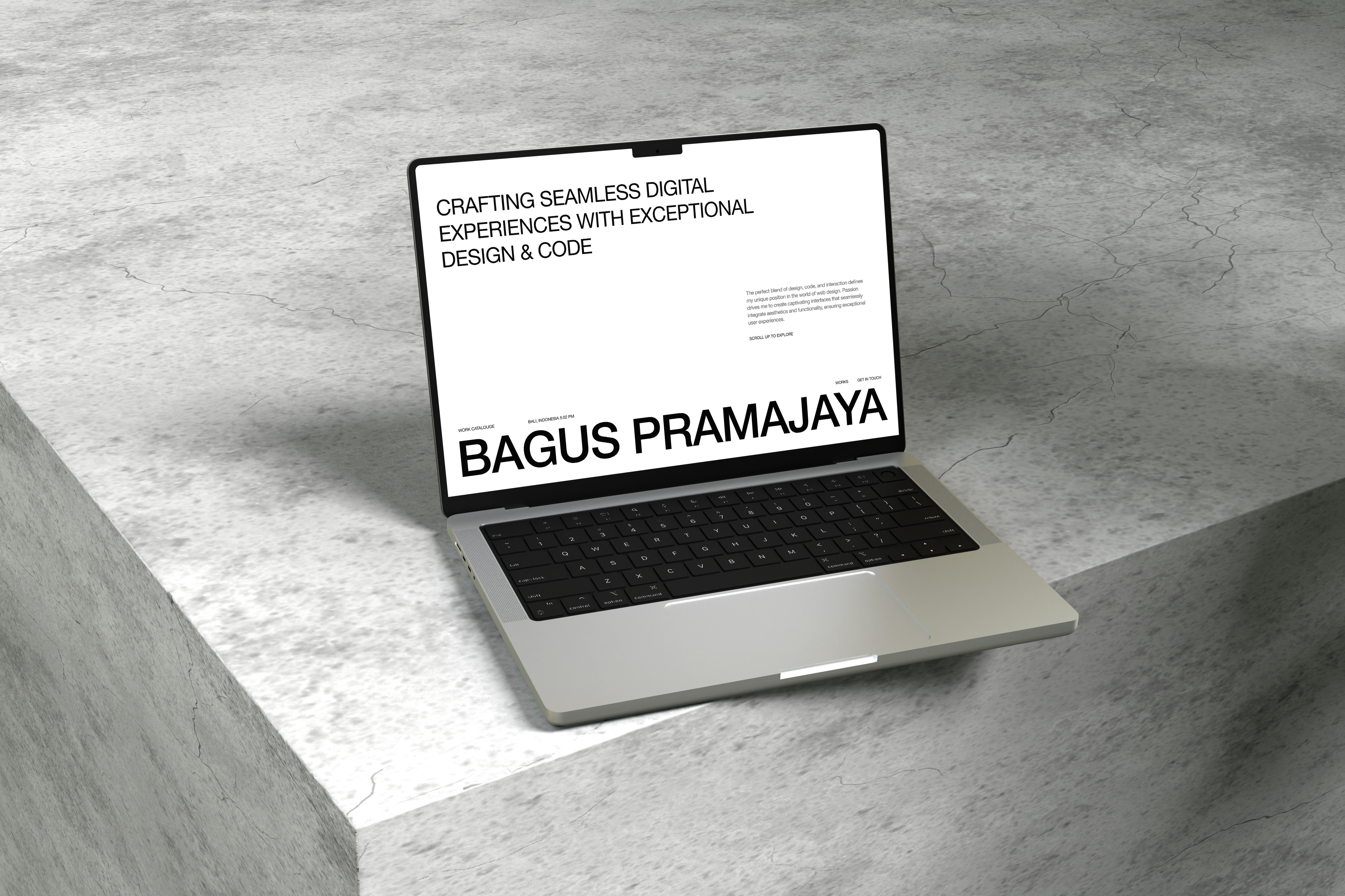 Work Catalogue - Personal Portfolio Website landing page minimal personal portfolio ui website white work work catalouge