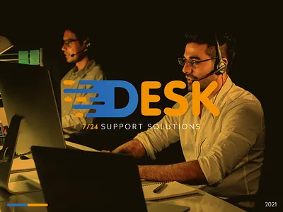 7/24 Desk Logo branding graphic design logo logodesign