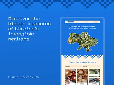 Digital Journey to Ukraine_website article card design digital hackathon landing page map test typography ui ukraine vector website