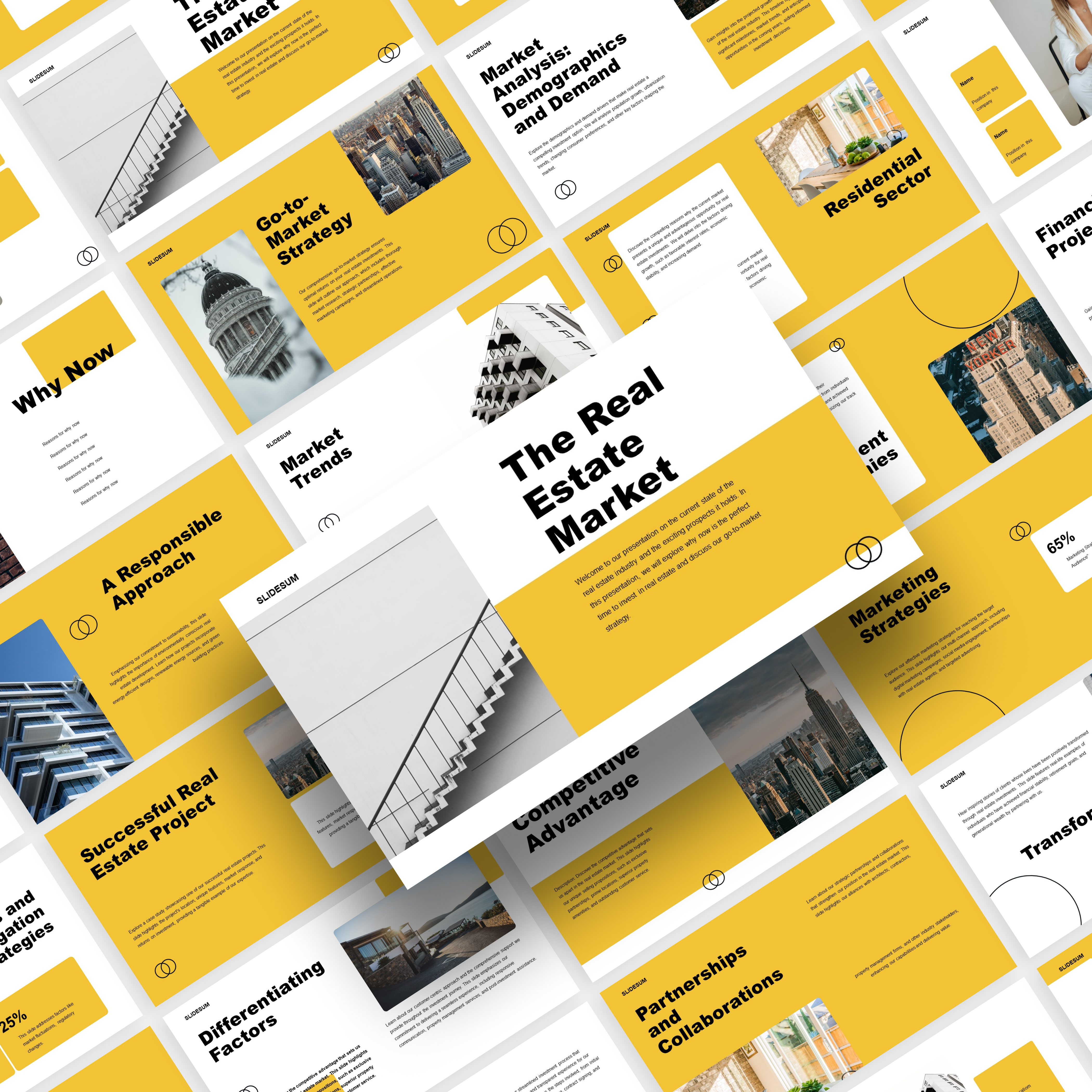 Real Estate Presentation Design animated presentation animated slides branding design google slide design graphic design illustration logo powerpoint presentation design real estate ui