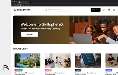 Online Learning Platform design onlinelearning ui ux