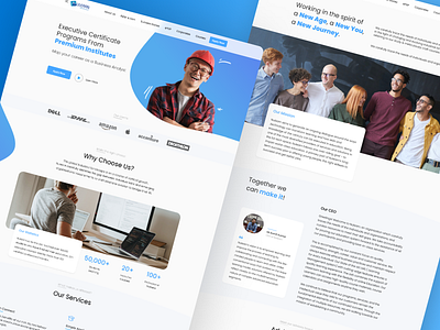 Nulearn- Website Revamp about us cards clean design education educational hero hero section home page landing page minimal school structure ui ux web design website