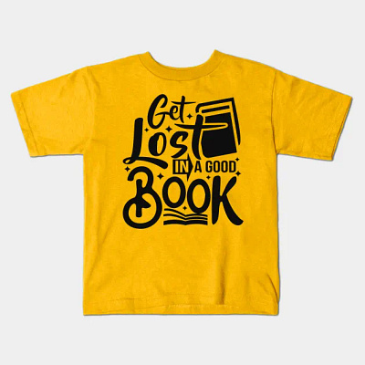 get lost in a good book tshirt design graphic design illustration tshirt