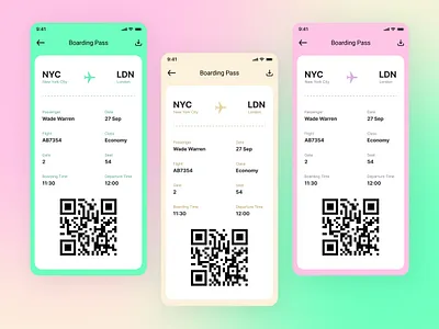 Daily UI :: 024 - Boarding Pass 024 boarding boarding pass boardingpass daily ui dailyui 024 dailyui024 figma ui ux