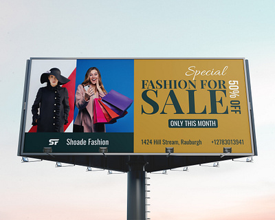 Fashion Billboard Design ads banner banner ads billboard billboard design billboards billborad branding corporate design fashion fashion ads banner fashion bllboard graphic design
