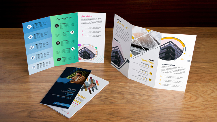 Tri-fold brochure design by Shafayat Alam on Dribbble