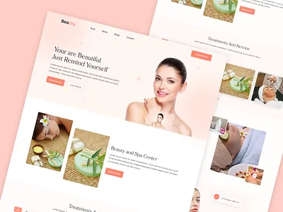 Skincare Website beauty and spa website cosmetic health and parlor skincare website